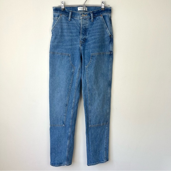 Abercrombie The Dad High Rise Carpenter Jeans Long - Picture 3 of 8